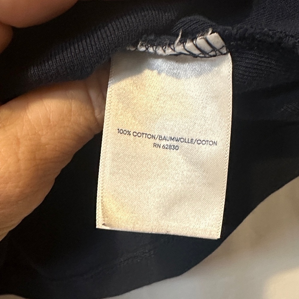 Lands' End Women's Navy Short Sleeve Tee 1X - Picture 3 of 5